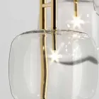 Lampada a Sospensione di Design in Metallo Lucido Made in Italy - Donatina Viadurini