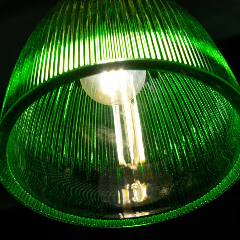 Lampada a Sospensione di Design in Vetro Veneziano Made in Italy - Zaffiro  Viadurini