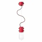 Lampada a sospensione di design urbano artigianale Edith Ferroluce Viadurini
