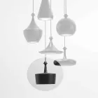 Lampada a Sospensione du Design in Ceramica – Lustrini L6 Aldo Bernardi Viadurini