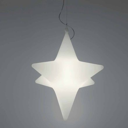 Lampada a Sospensione Forma a Stella a Led da Interno Design di Slide - Sirio Viadurini