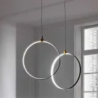 Lampada a Sospensione in Alluminio Nero e Ottone Naturale Made in Italy - Norma Viadurini