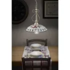 Lampada a Sospensione in Ceramica Artigianale con Passanastri - Napoli Viadurini
