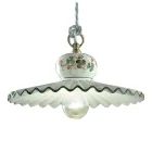 Lampada a Sospensione in Ceramica Artigianale Decorata a Mano - Roma Viadurini