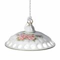 Lampada a Sospensione in Ceramica Fatta a Mano in Italia con Passanastri - Napoli
