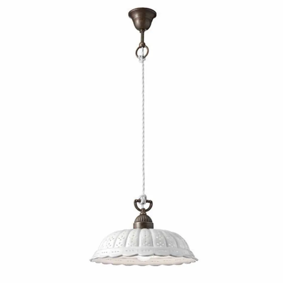 Lampada a sospensione in ceramica Ø32 Anita Il Fanale Viadurini