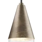 Lampada a Sospensione in Ferro e Vetro Made in Italy - Nuvoloso Viadurini