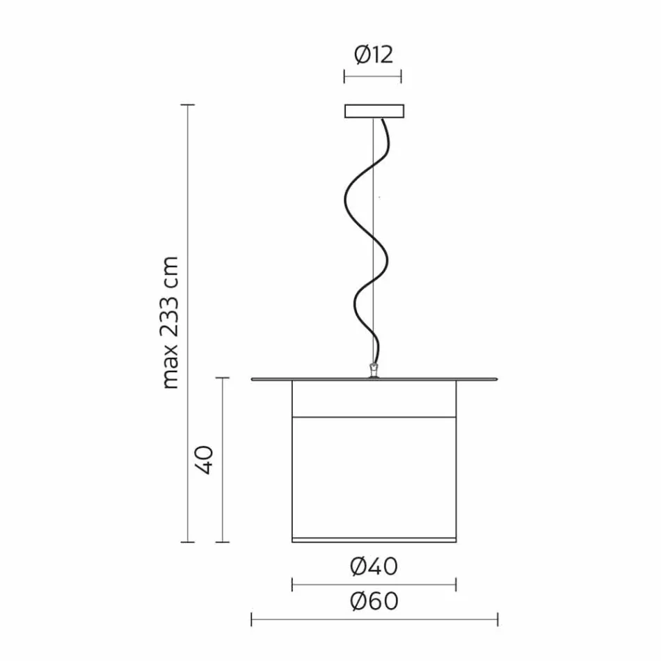 Lampada a Sospensione in Lino Bianco Design a Cilindro, Made in Italy - Magia Viadurini