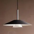 Lampada a Sospensione in Metallo di Diverse Finiture - Mira Viadurini