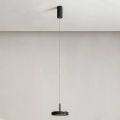Lampada a Sospensione in Metallo Verniciato Color Nero e Luce LED - Carpino