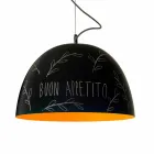 Lampada a sospensione in resina In-es.artdesign H2o Lavagna moderna Viadurini