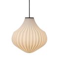 Lampada a Sospensione in Vetro Bianco in Filigrana Design a Punta - Caravan