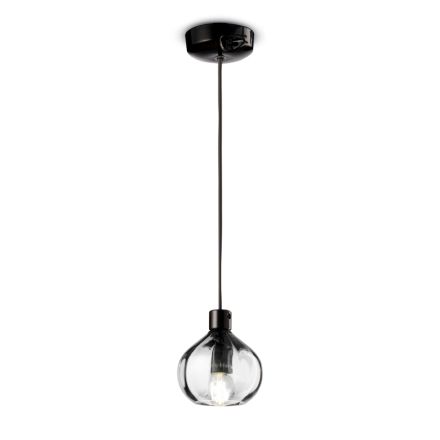 Lampada a Sospensione in Vetro in 2 Diverse Finiture Made in Italy - Afoxe Viadurini