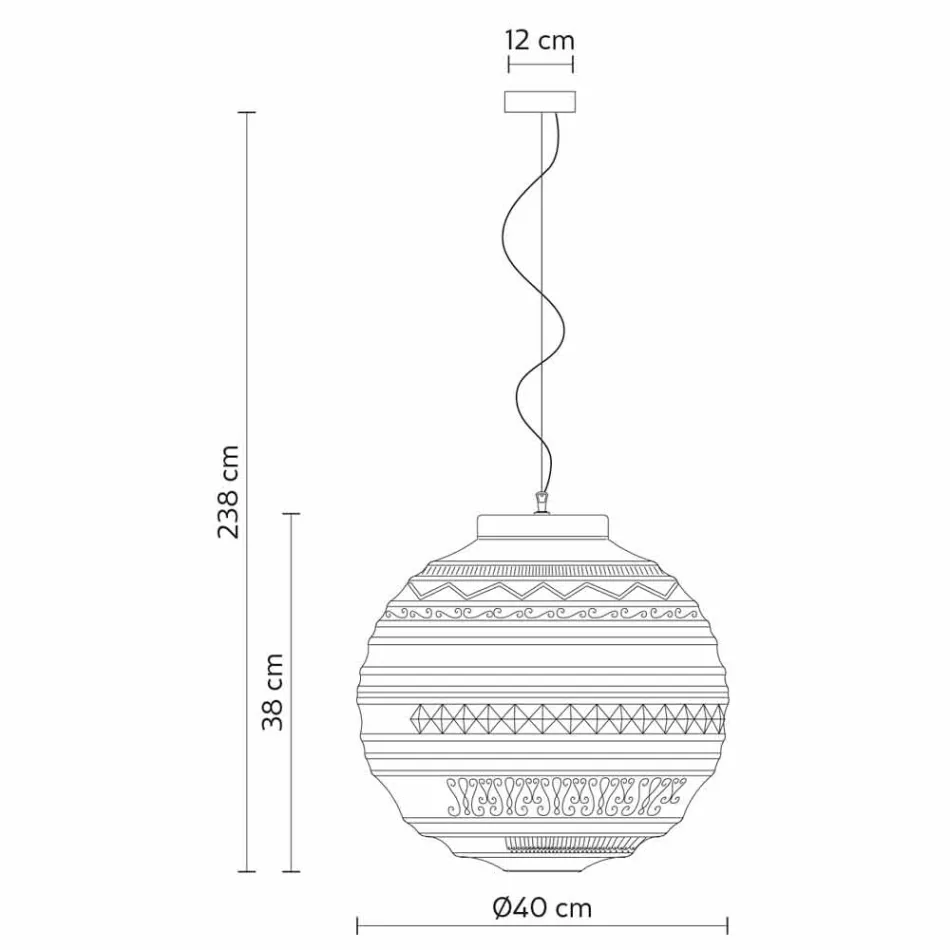 Lampada a Sospensione in Vetro Satinato Bianco in 2 Dimensioni di Design - Morse Viadurini