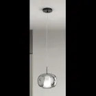 Lampada a Sospensione in Vetro Soffiato a Doppio Strato Made in Italy - Trilly  Viadurini