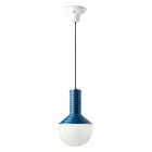 Lampada a Sospensione in Vetro Verniciato Made in Italy - Selaron Viadurini
