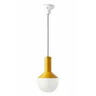 Lampada a Sospensione in Vetro Verniciato Made in Italy - Selaron Viadurini