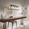 Lampada a sospensione industriale a 3 luci London Il Fanale