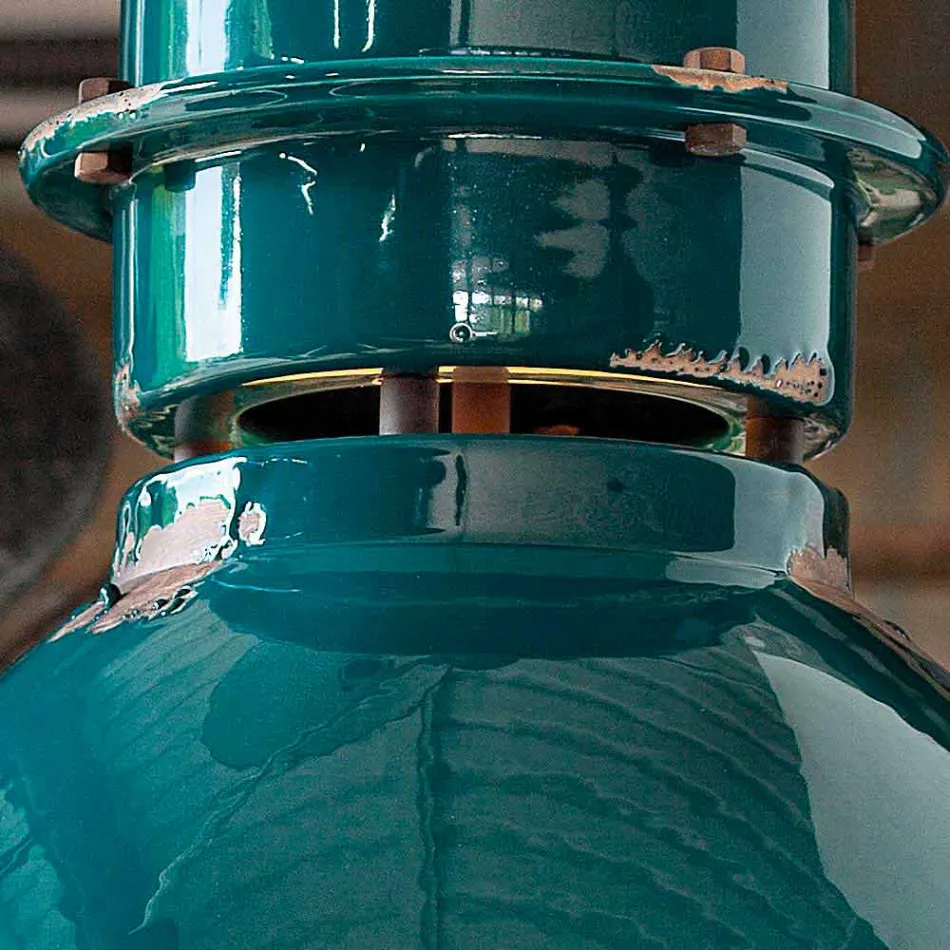 Lampada a sospensione industriale di design artigianale Katie Viadurini