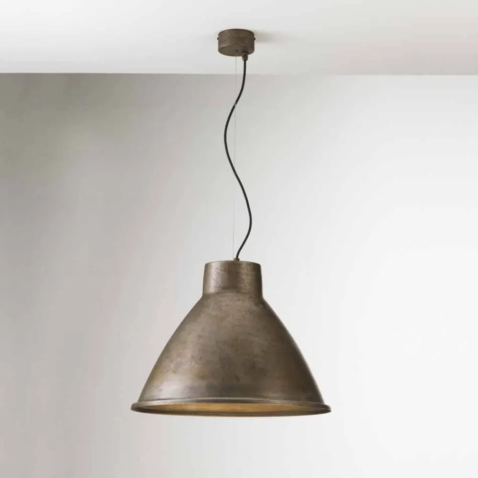 Lampada a sospensione industriale vintage Loft Grande Il Fanale Viadurini