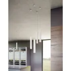 Lampada a Sospensione Led Decorativa in Alluminio Bianco o Nero - Rebolla Viadurini