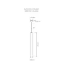 Lampada a Sospensione Led Decorativa in Alluminio Bianco o Nero - Rebolla Viadurini