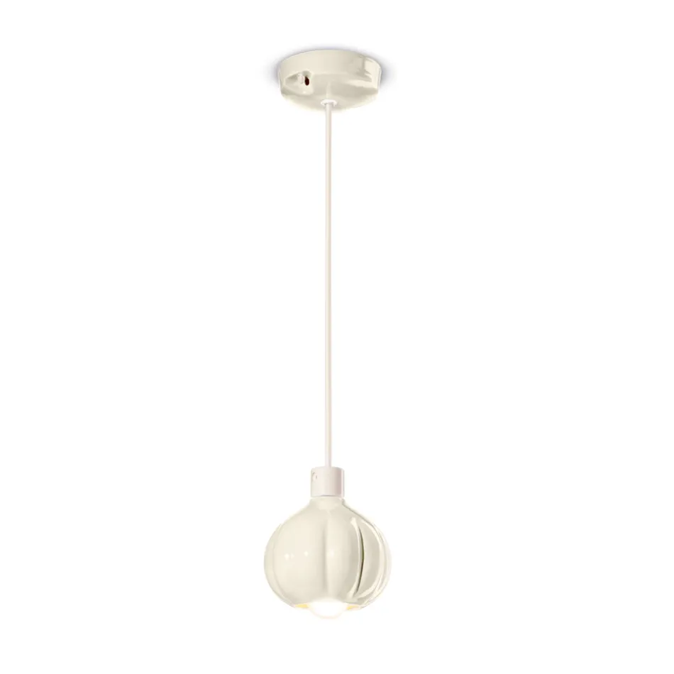 Lampada a Sospensione Moderna in Ceramica Colorata Made in Italy - Afoxe Viadurini