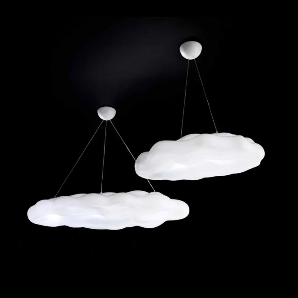 Lampada a Sospensione per Esterno Design a Nuvola in Plastica - Nefos by Myyour Viadurini