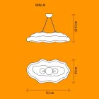 Lampada a Sospensione per Esterno Design a Nuvola in Plastica - Nefos by Myyour Viadurini
