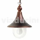 Lampada a sospensione per esterno in alluminio fatta in Italia, Anusca Viadurini