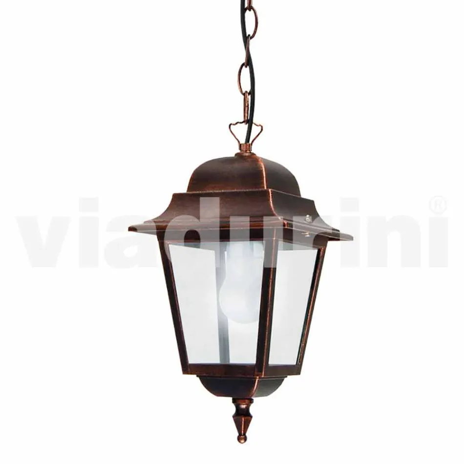 Lampada a sospensione per esterno in alluminio made in Italy, Aquilina Viadurini