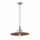 Lampada a sospensione stile industriale artigianale Ferroluce Viadurini