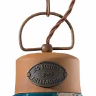 Lampada a sospensione stile industriale ceramica e ferro Stephanie Viadurini