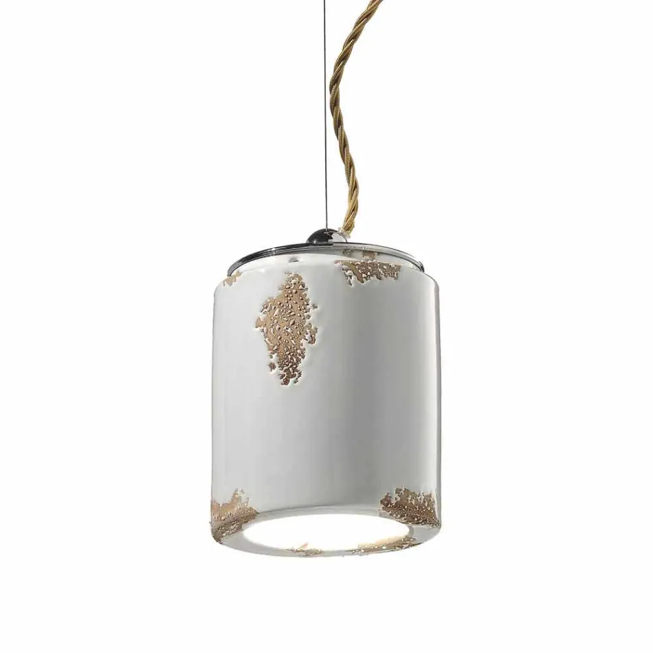 Lampada a sospensione vintage artigianale Ferroluce Viadurini