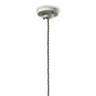 Lampada a sospensione vintage in ceramica e metallo Janice Ferroluce Viadurini