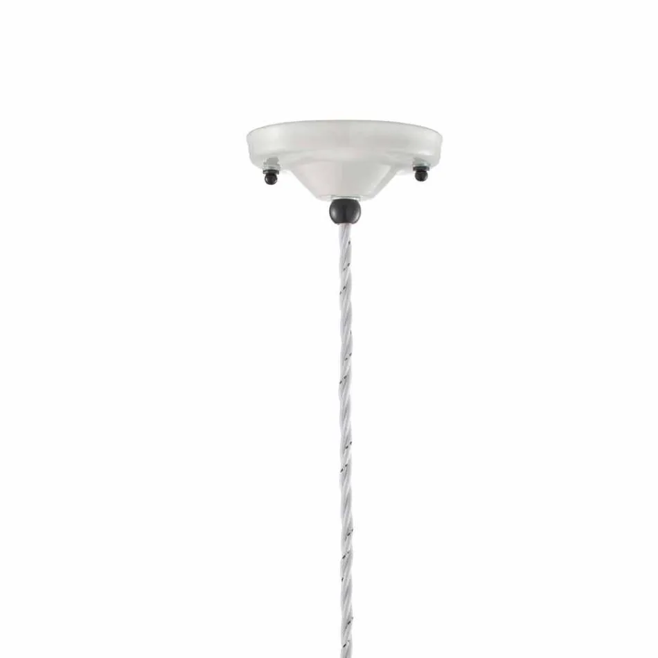 Lampada a sospensione vintage rivisitato in ceramica Kelly Ferroluce Viadurini