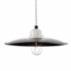 Lampada a sospensione vintage rivisitato in ceramica Kelly Ferroluce Viadurini
