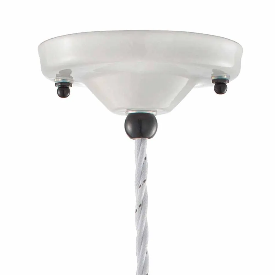 Lampada a sospensione vintage rivisitato in ceramica Kelly Ferroluce Viadurini