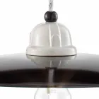 Lampada a sospensione vintage rivisitato in ceramica Kelly Ferroluce Viadurini