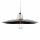 Lampada a sospensione vintage rivisitato in ceramica Kelly Ferroluce Viadurini
