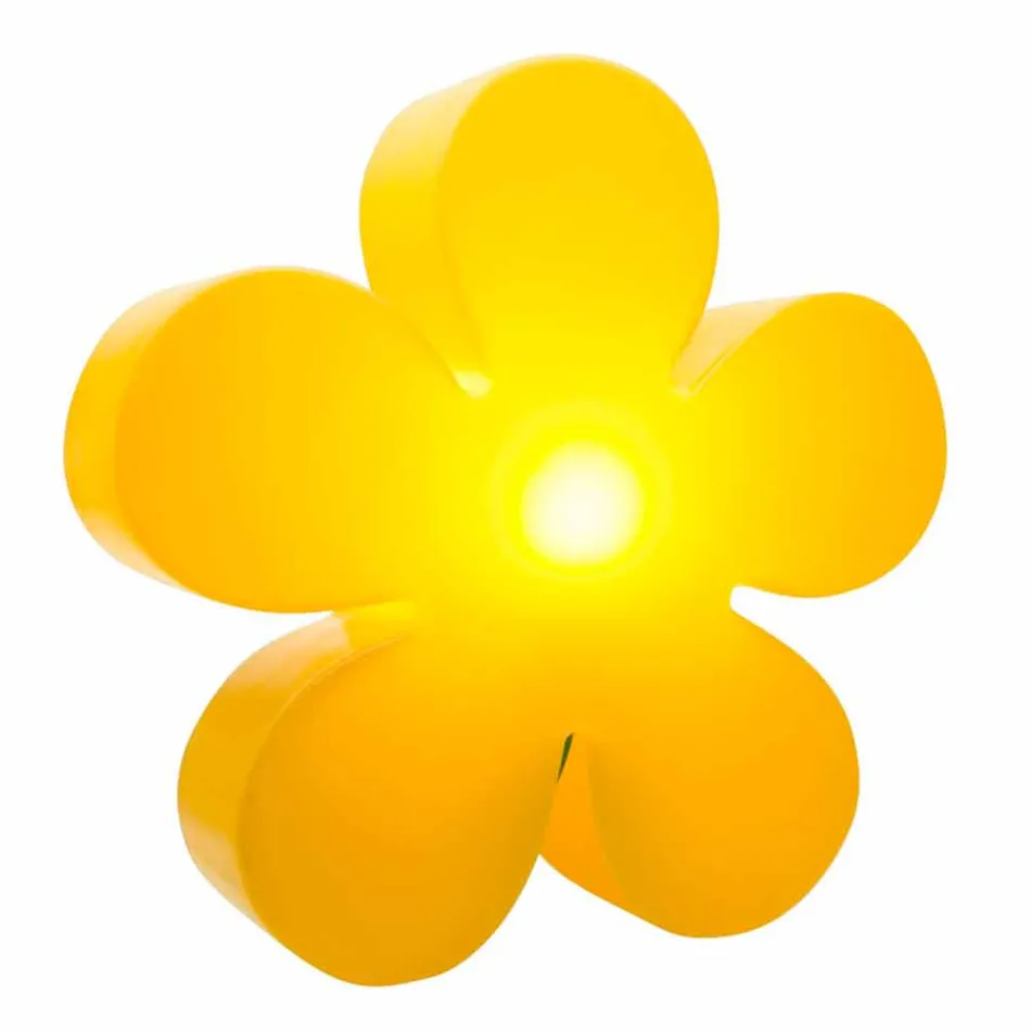 Lampada Appoggio per Interni o Esterni Design Moderno Fiore Colorato - Fiorestar Viadurini