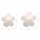 Lampada Appoggio per Interni o Esterni Design Moderno Fiore Colorato - Fiorestar Viadurini