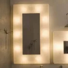 Lampada con specchio a muro di design In-es.artdesign Ego in nebulite Viadurini