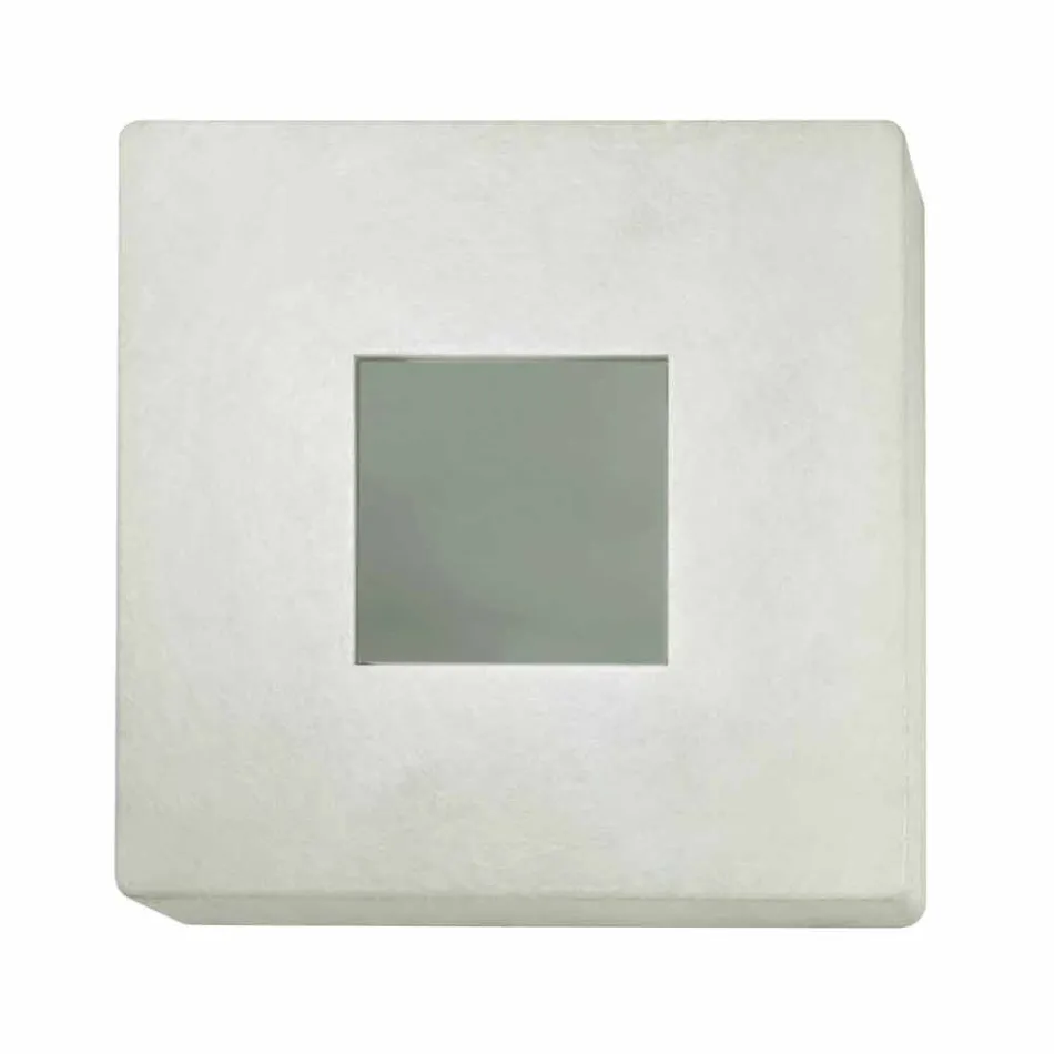 Lampada con specchio a muro di design In-es.artdesign Ego in nebulite Viadurini