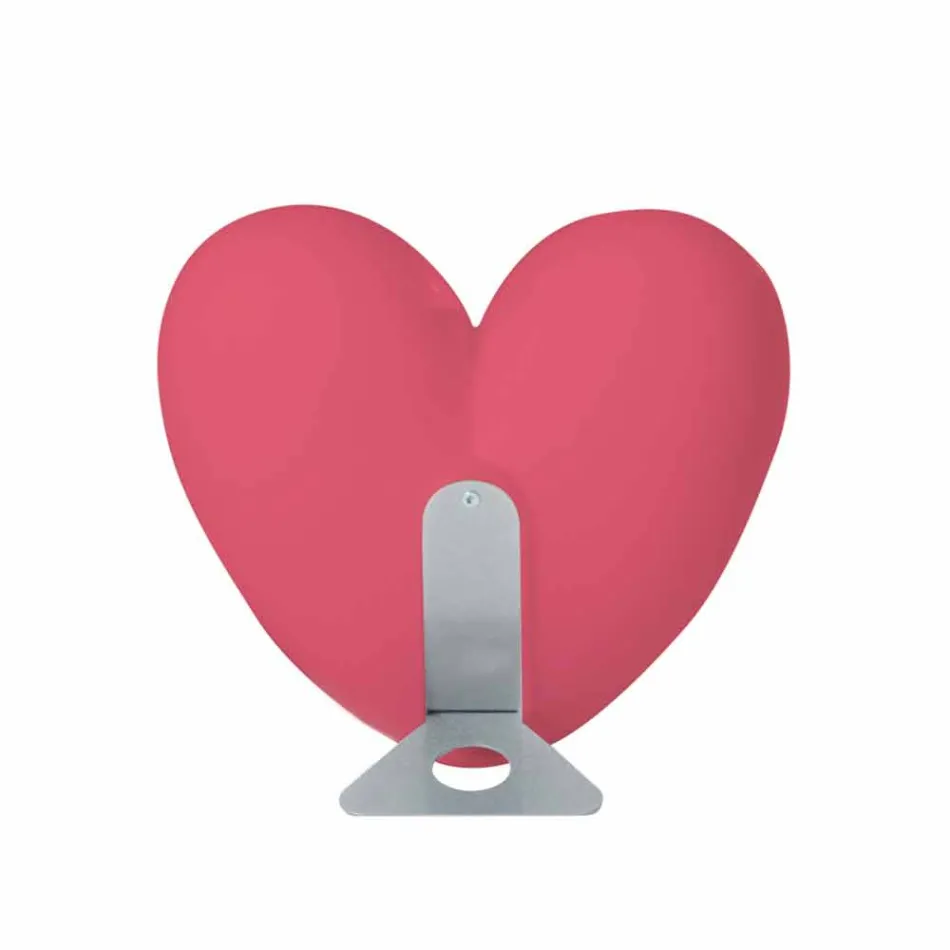 Lampada cuore da tavolo luminosa Slide Love colorata fatta in Italia Viadurini