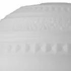 Lampada da Appoggio in Vetro Satinato Bianco e Metallo Design Moderno - Morse Viadurini