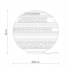 Lampada da Appoggio in Vetro Satinato Bianco e Metallo Design Moderno - Morse Viadurini