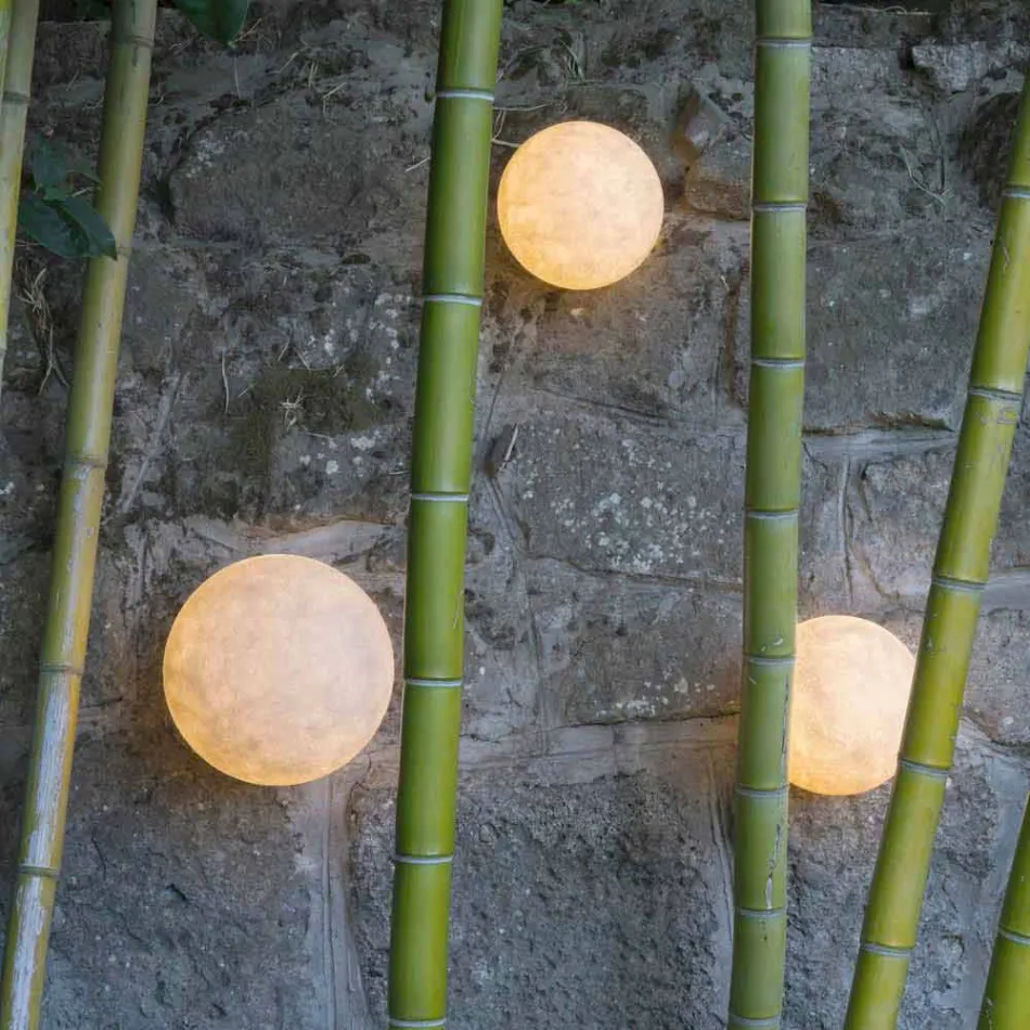 Lampada da esterno a muro In-es.artdesign A. Moon Out in nebulite Viadurini