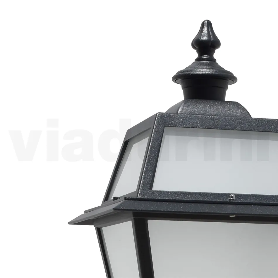 Lampada da Esterno a Parete in Alluminio e Vetro Made in Italy - Vivian Viadurini