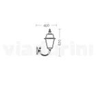 Lampada da Esterno a Parete in Alluminio e Vetro Made in Italy - Vivian Viadurini